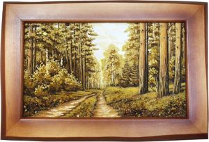 Пейзаж «Дорога в сосновом лесу»